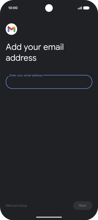 Press the field below 