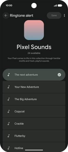 Press the required ring tones to hear them.