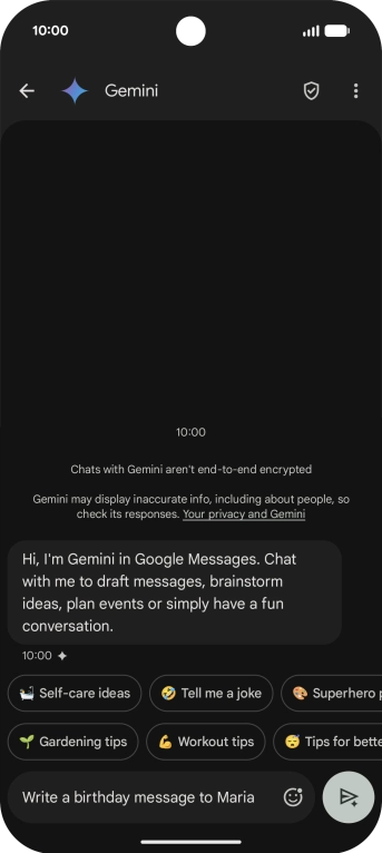 Write or say in your own words which topic you would like to use.