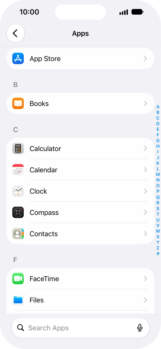 Press App Store.