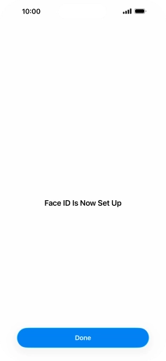 Press Done. If you haven't previously selected a phone lock code, key in a code of your own choice twice.