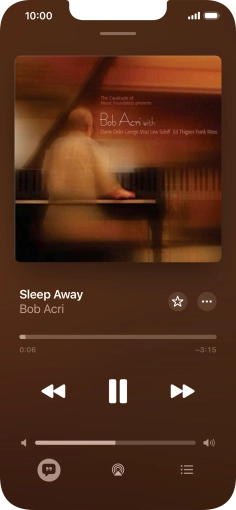 Press arrow right to go to the next audio file.