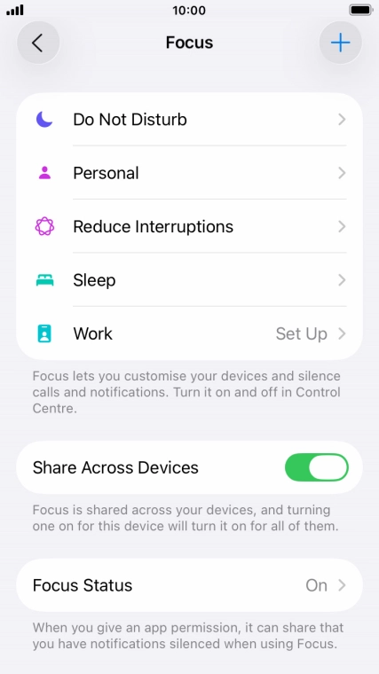 Press Do Not Disturb.