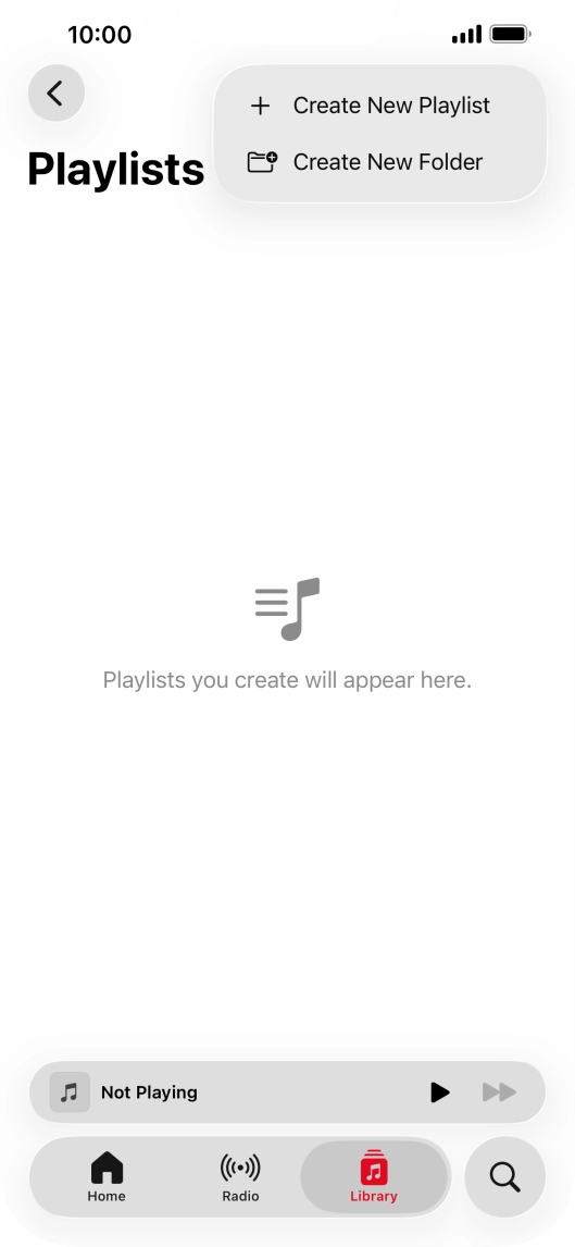 Press Create New Playlist.