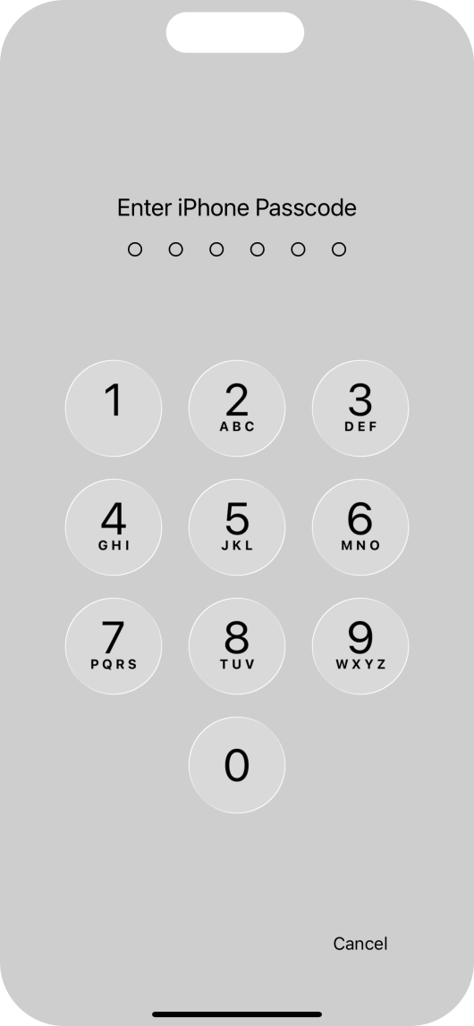 Use the phone lock code you created. The app is now locked.