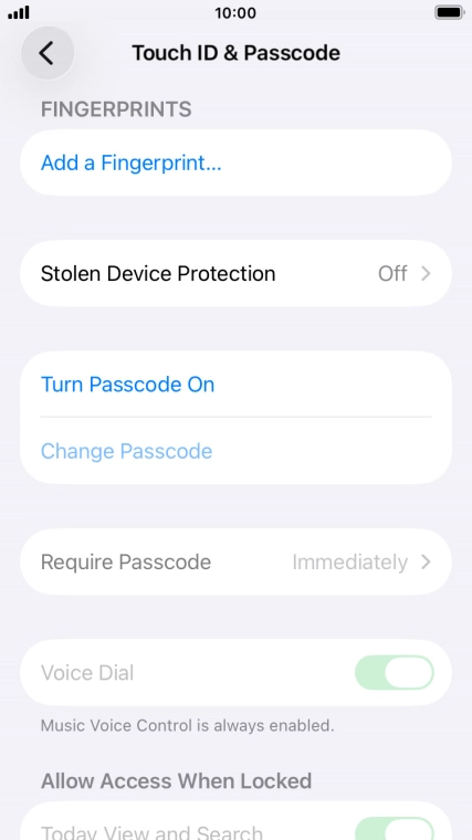 Press Add a Fingerprint....