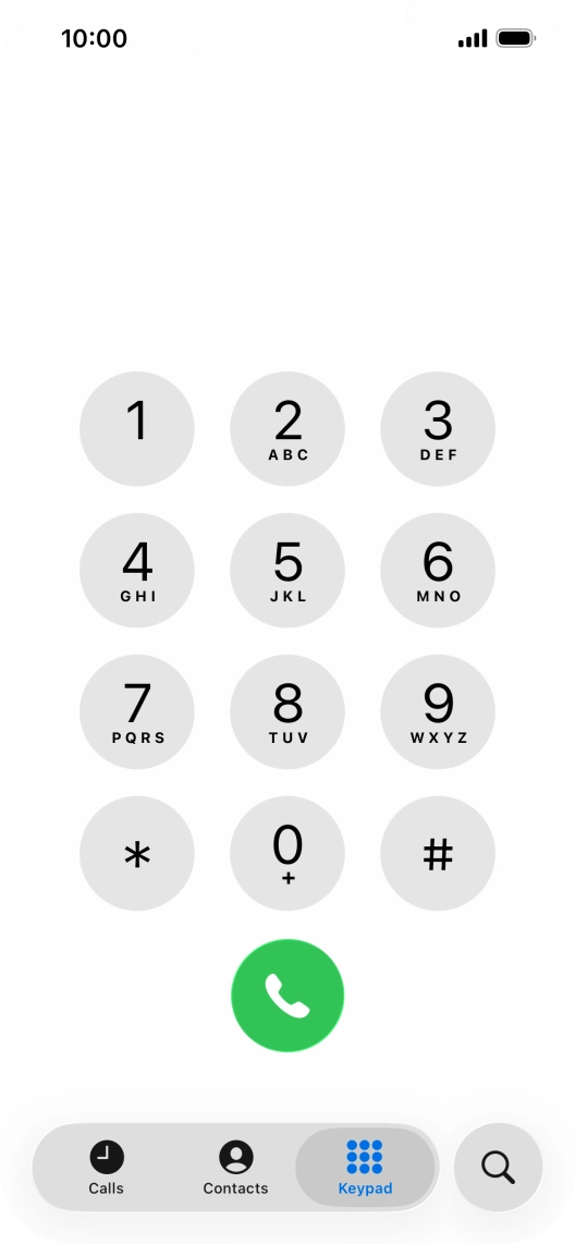 Key in ##002# and press the call icon.