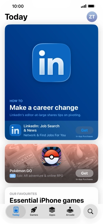 Press the search icon.