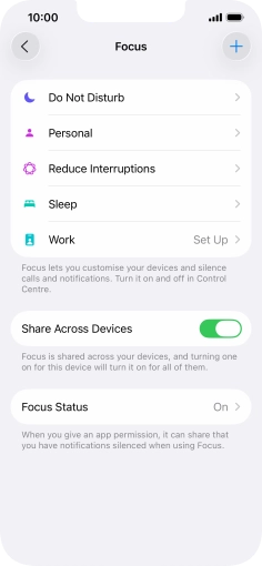 Press Do Not Disturb.