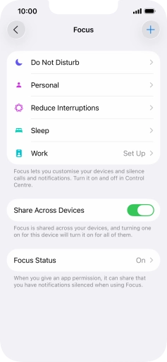 Press Do Not Disturb.