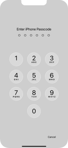 Use the phone lock code you created. The app is now locked.