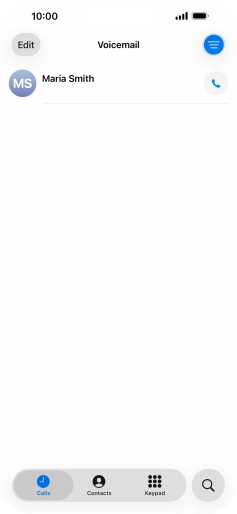 Press the required message.