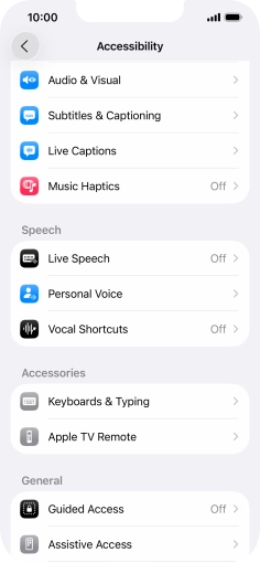 Press the required category below 