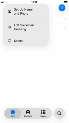 Press Edit Voicemail Greeting.