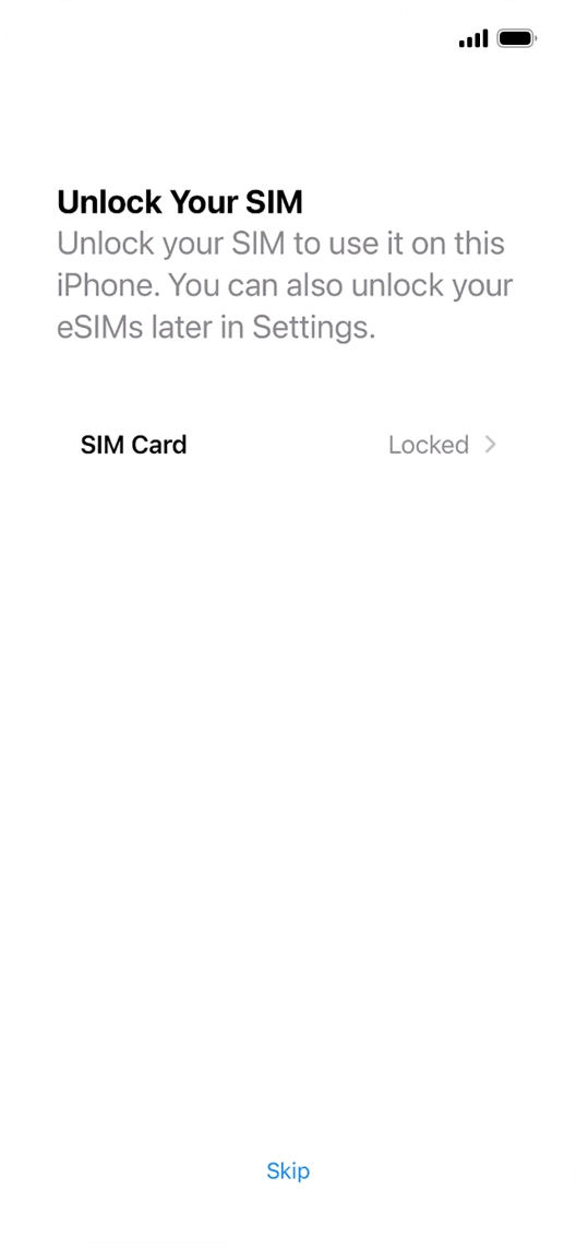 Press SIM Card.