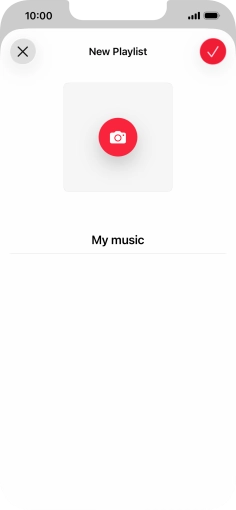 Press the confirm icon.