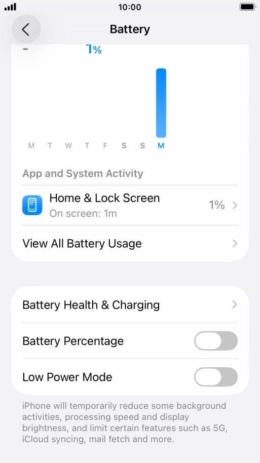 Press Battery Health & Charging.