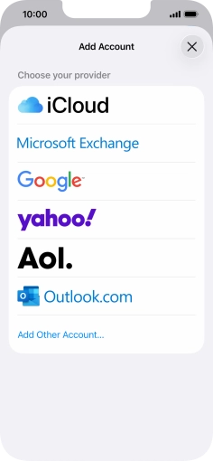 Press Add Other Account....