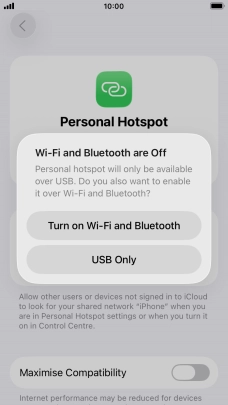If Wi-Fi is turned off, press Turn on Wi-Fi and Bluetooth.