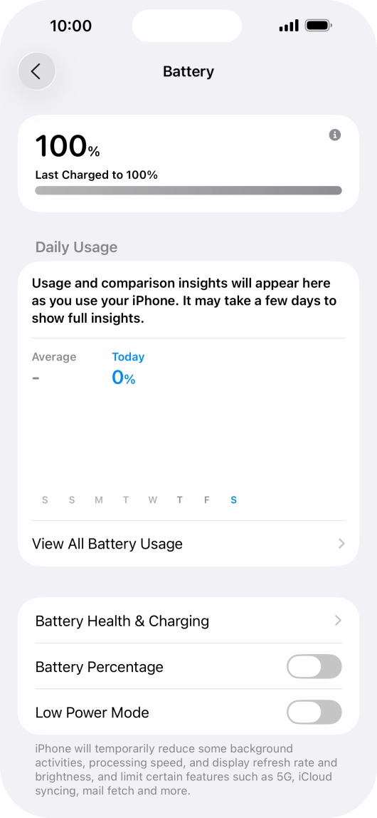 Press Battery Health & Charging.