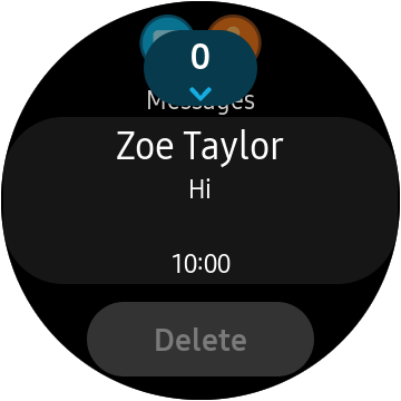 text messages on samsung galaxy watch
