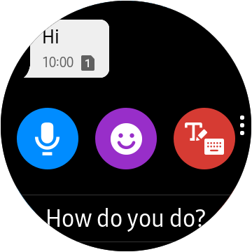 text messages on samsung galaxy watch