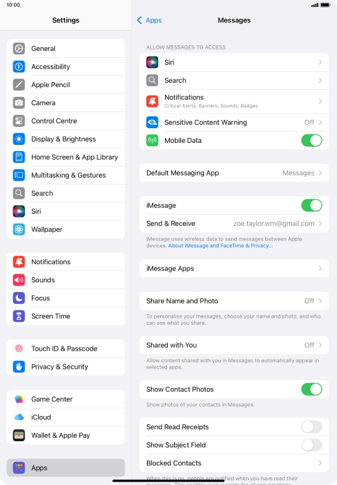 Slide your finger upwards starting from the bottom of the screen to return to the home screen.