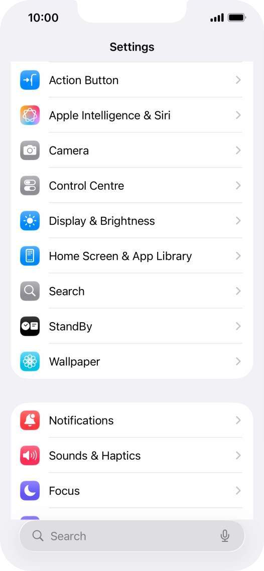Press Apple Intelligence & Siri.