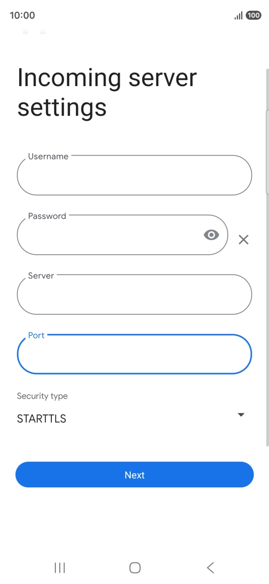 Press the drop down list below 