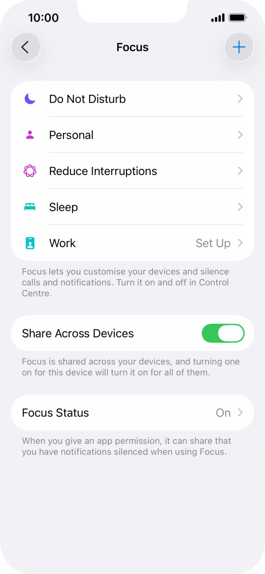 Press Do Not Disturb.