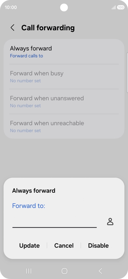 Press Disable.