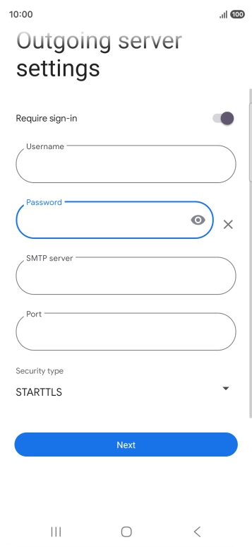 Press the field below 