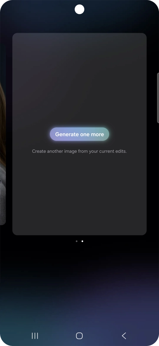 Press Generate one more to generate a new photo suggestion.