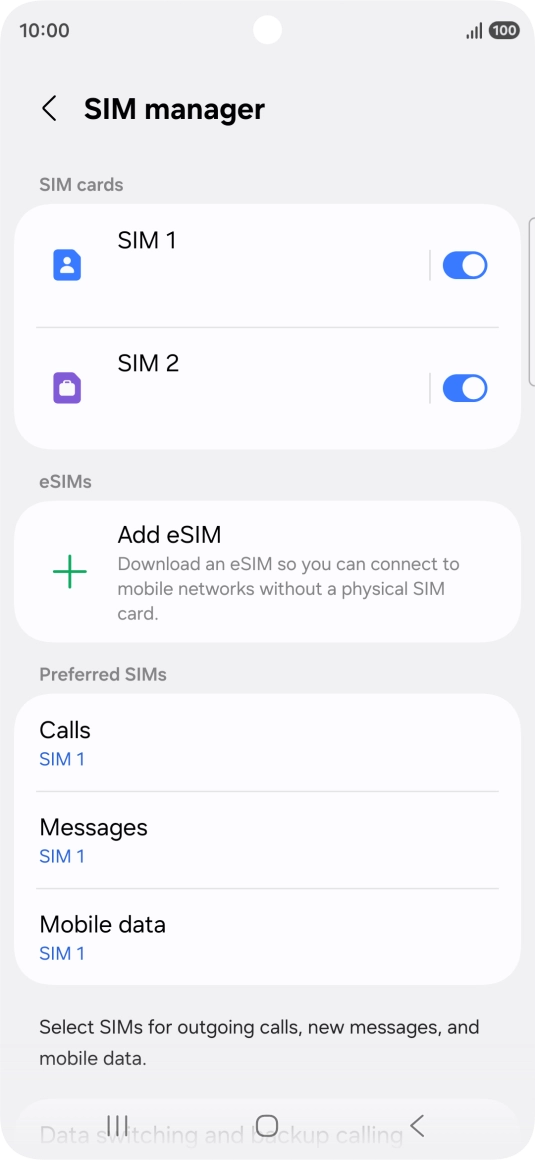 Press the required price plan.