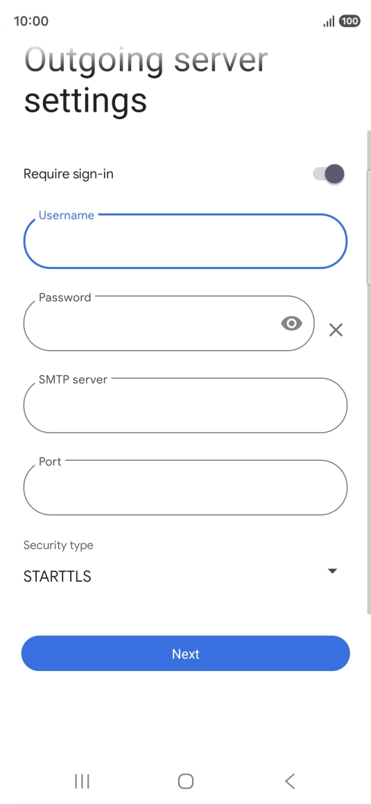 Press the field below 