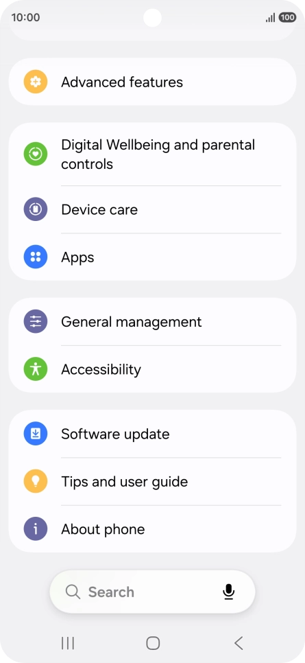 Press Software update.