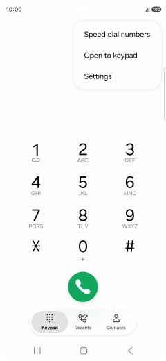 Press Settings.