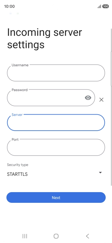 Press the field below 