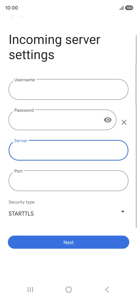 Press the field below 