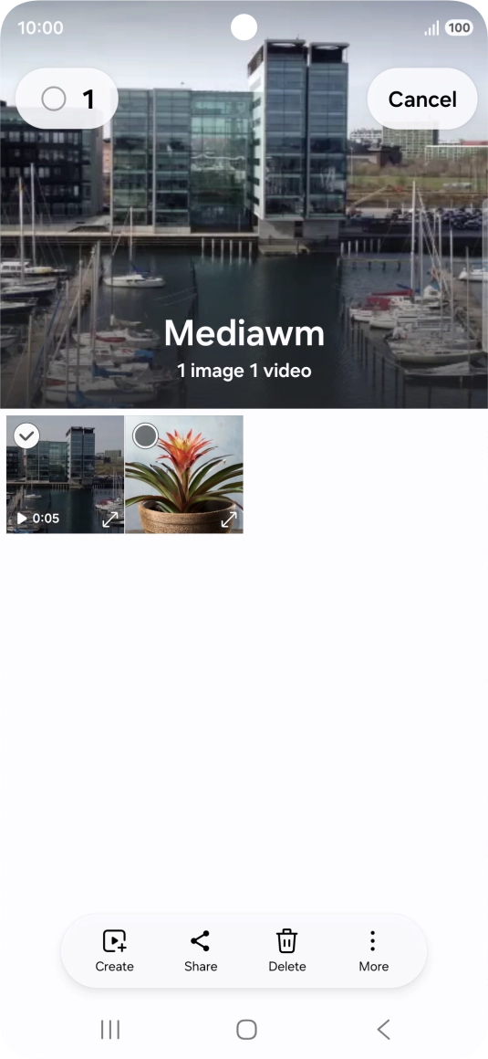 Press the select all icon.