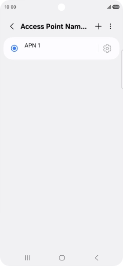 Press the add icon.