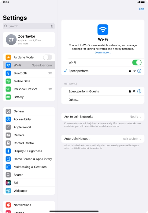 Slide your finger upwards starting from the bottom of the screen to return to the home screen.