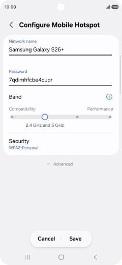 Press the field below 