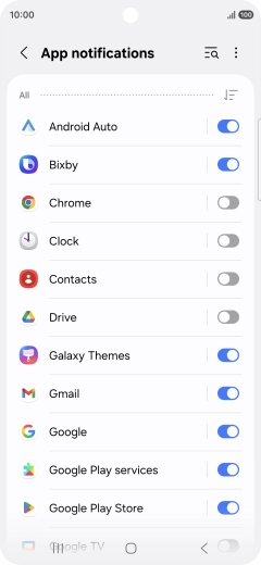 Press the drop down list.