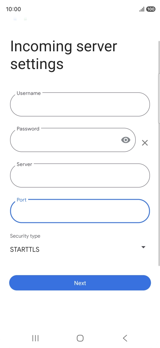 Press the drop down list below 