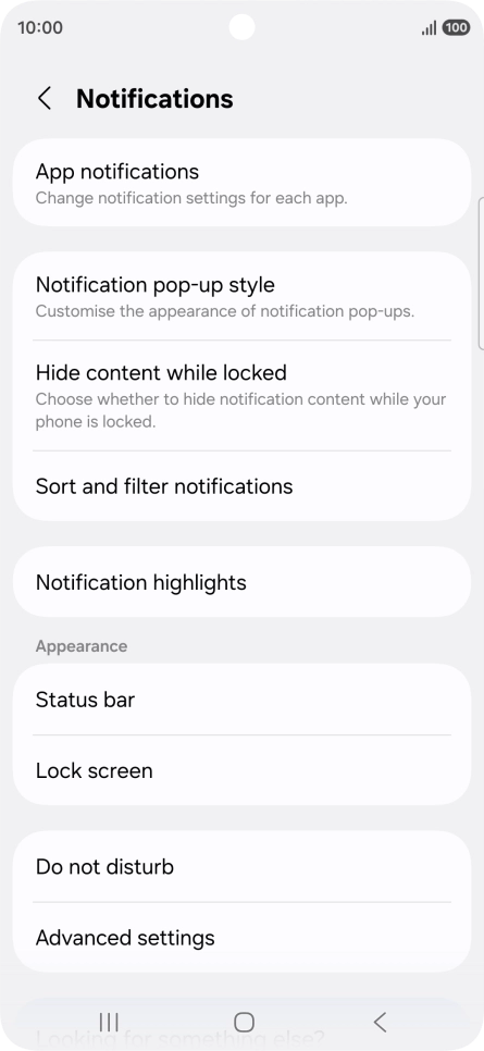 Press App notifications.