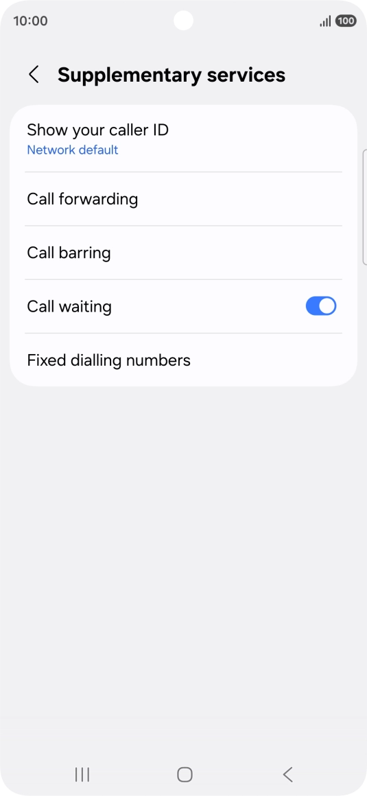 Press Fixed dialling numbers.