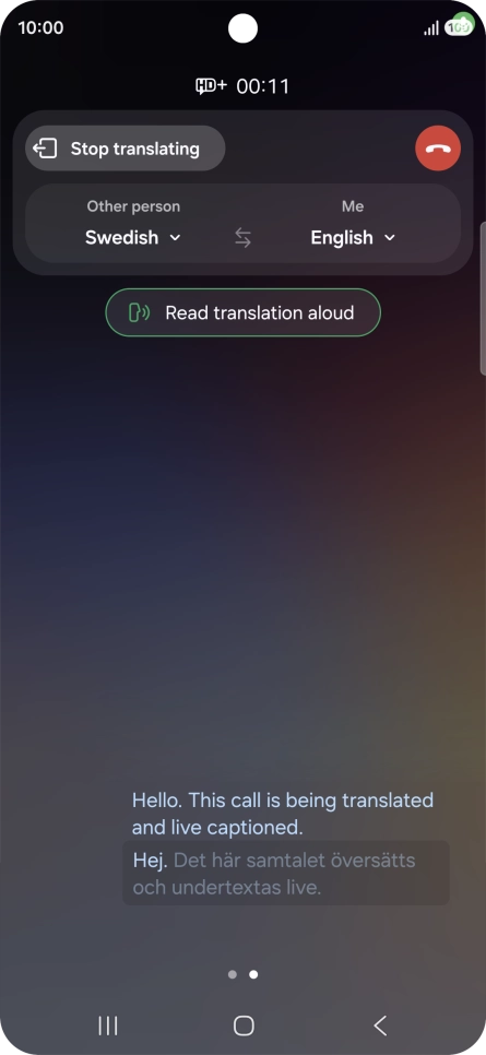 Follow the instructions on the screen to select the required language settings and use the function.