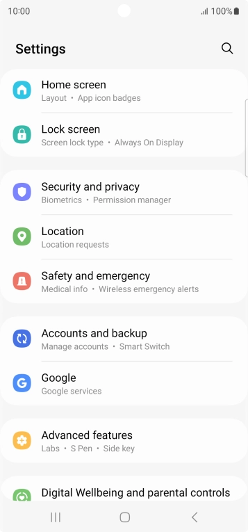 Press Google.