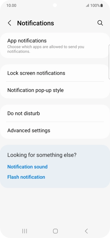 Press App notifications.